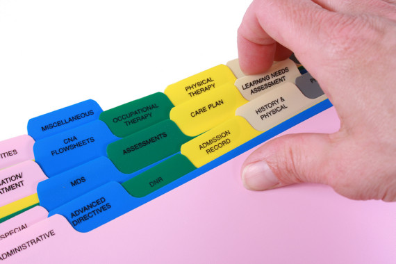 Colored Medical Record Chart Tabs | Rosen & Spears